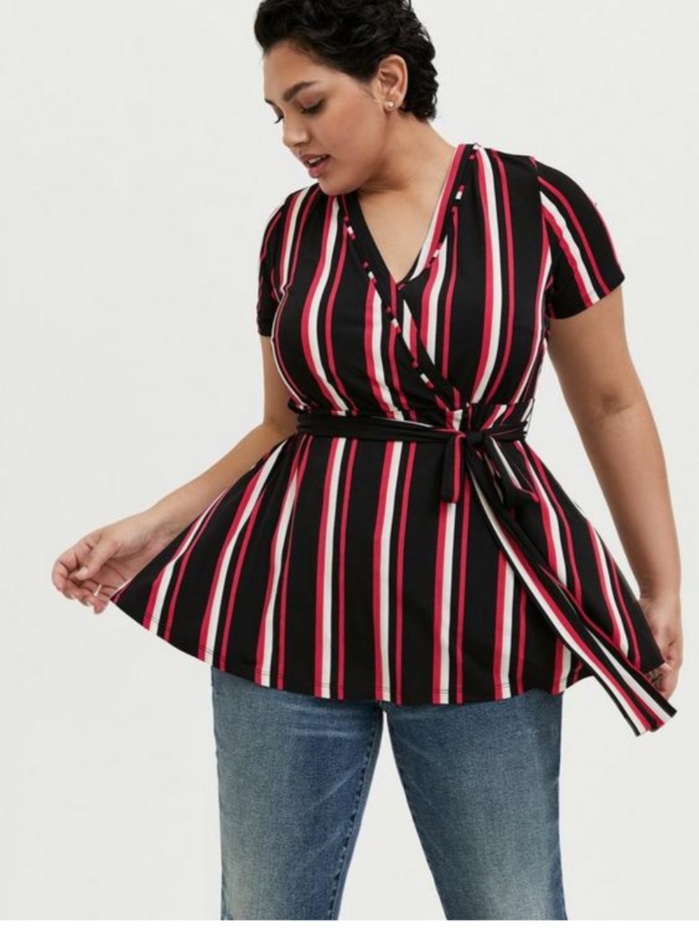 Torrid Studio Knit Surplice Wrap Top